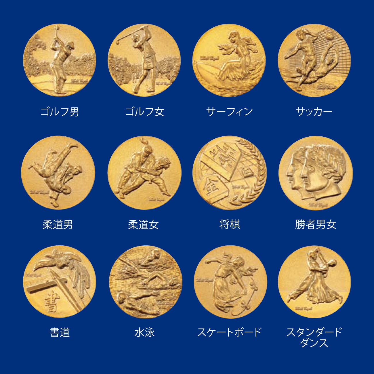 まー メダル15個 メダル 彫刻無料 金属製 58種目から選べる M-98