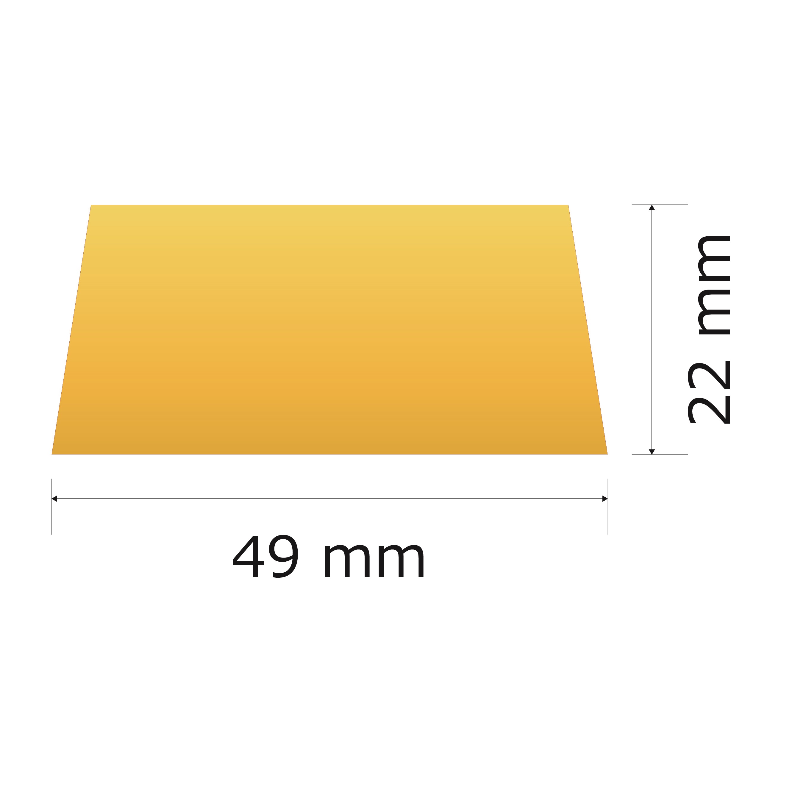 プレート単品（旧型番：Y-AGA4）【Y-AG4】高さ：2.2cm　幅：4.2cm《営業日13時までのご注文で翌々営業日出荷》　[AG 4]〈L〉