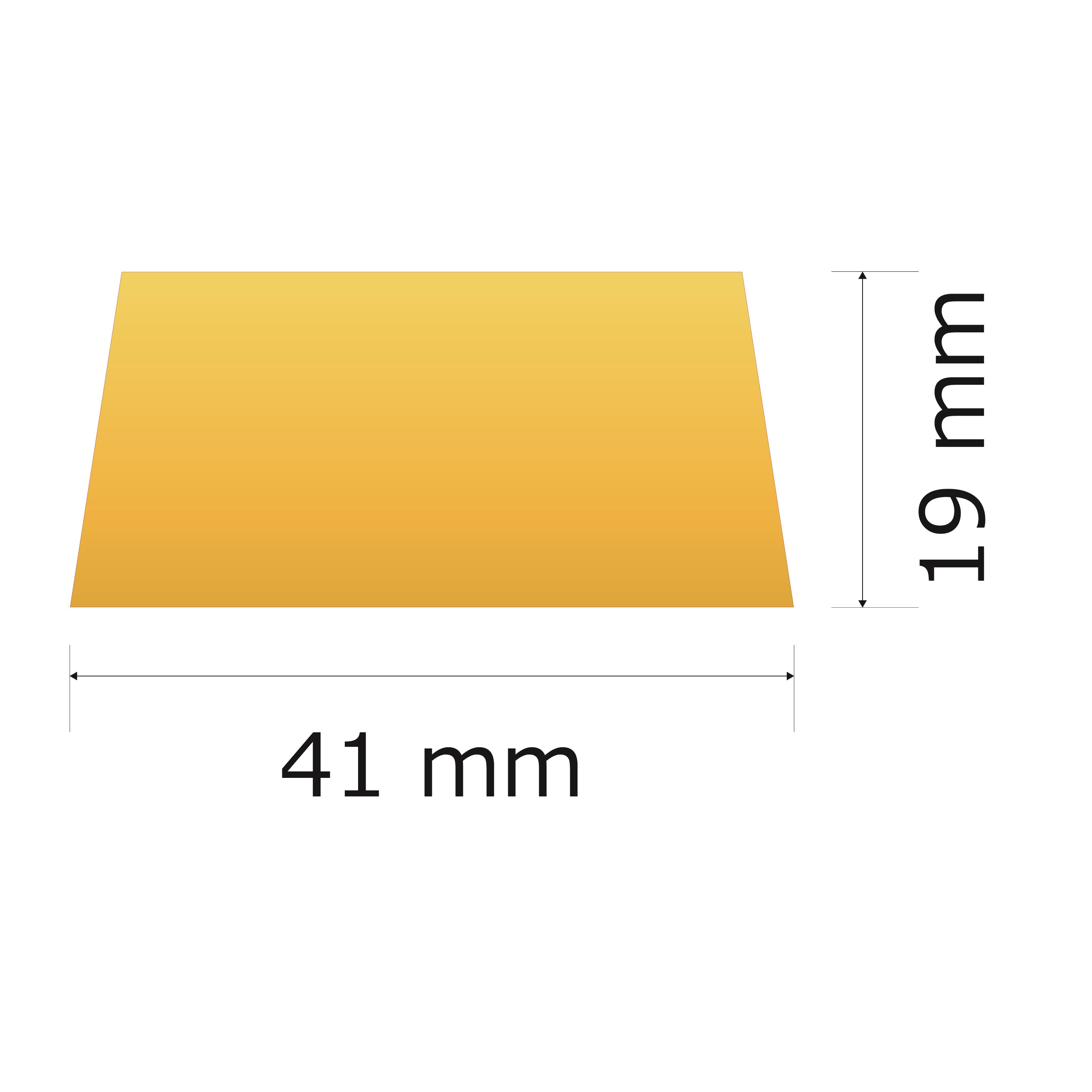 プレート単品（旧型番：Y-AGA5）【Y-AG5】高さ：1.9cm　幅：3.6cm《営業日13時までのご注文で翌々営業日出荷》　[AG 5]〈L〉
