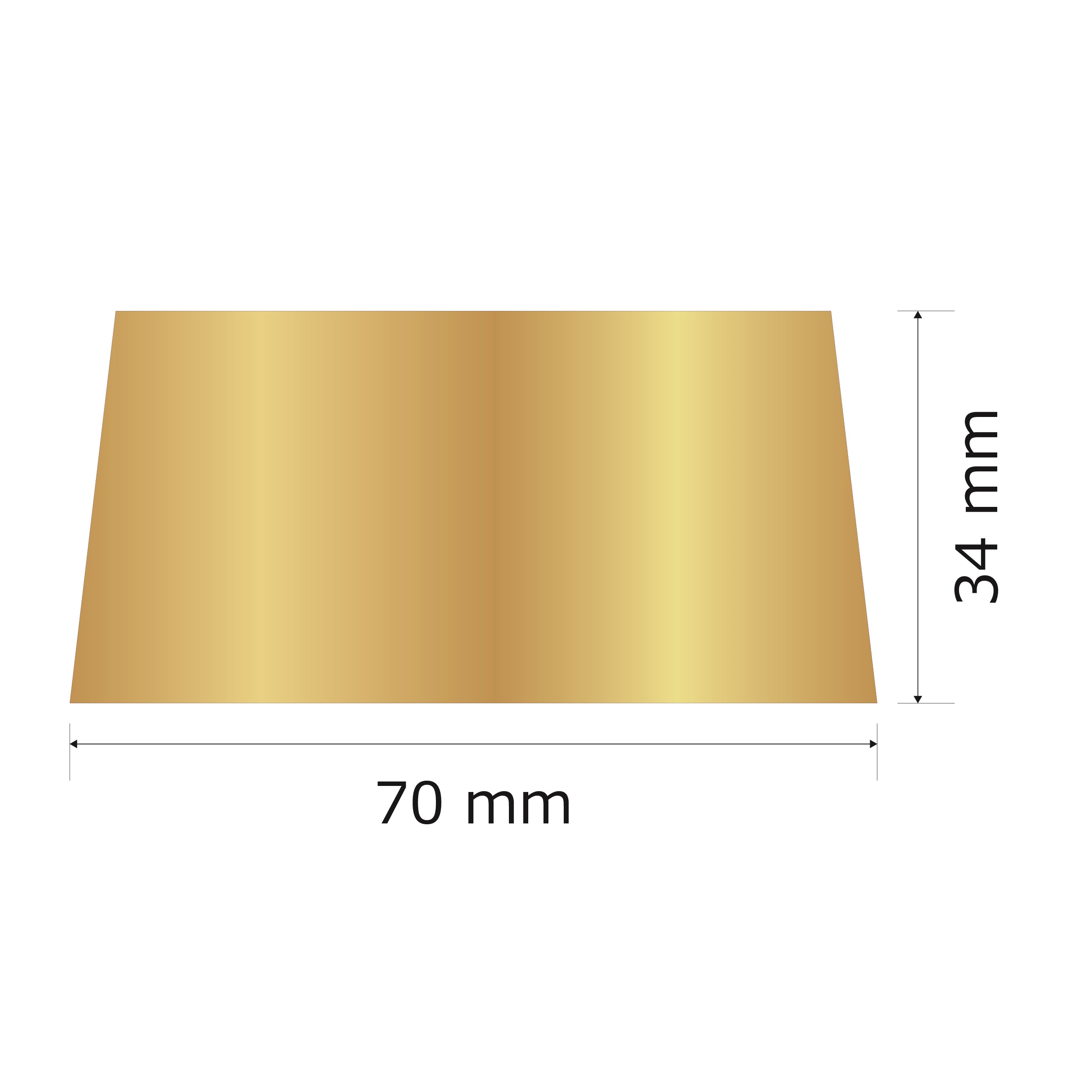 プレート単品（旧型番：Y-BGG3）【Y-BG3】高さ：3.4cm　幅：6.2cm《営業日13時までのご注文で翌々営業日出荷》　[BG 3]〈E〉