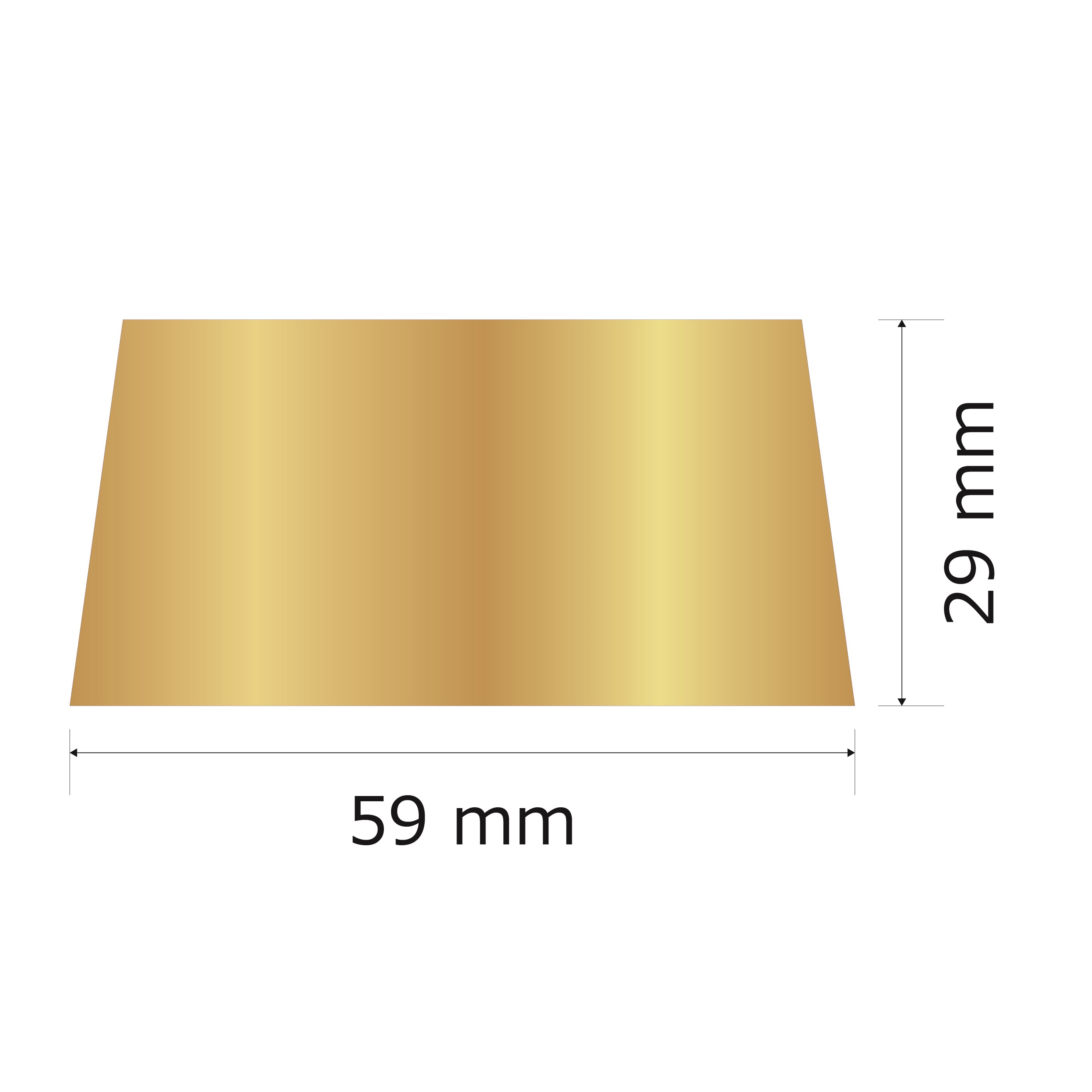 プレート単品（旧型番：Y-BGG4）【Y-BG4】高さ：2.9cm　幅：5.1cm《営業日13時までのご注文で翌々営業日出荷》　[BG 4]〈E〉