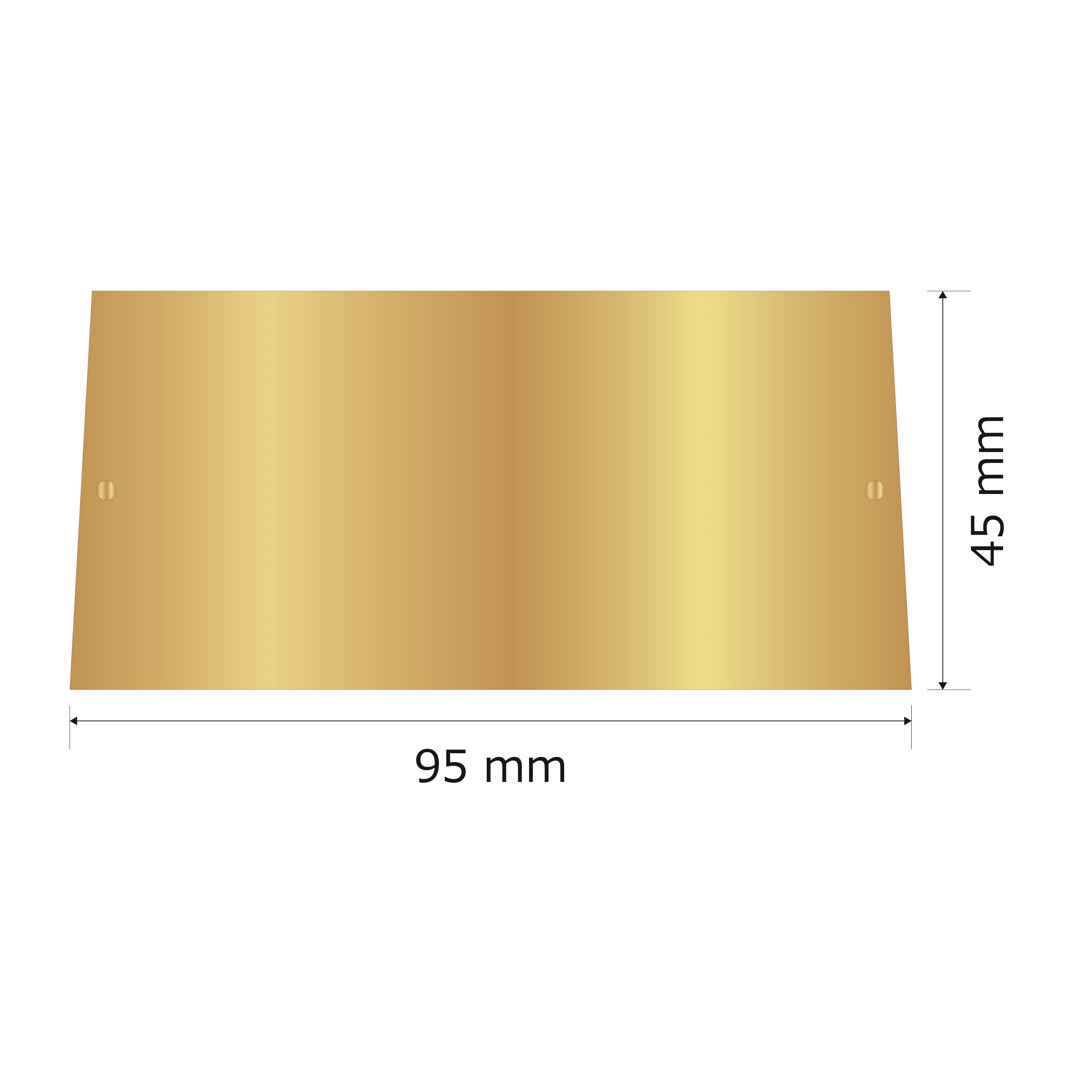 プレート単品（旧型番：Y-MGA52）【Y-MGH52】高さ：4.5cm　幅：9.0cm《営業日13時までのご注文で翌々営業日出荷》　[MGH 52]〈E〉