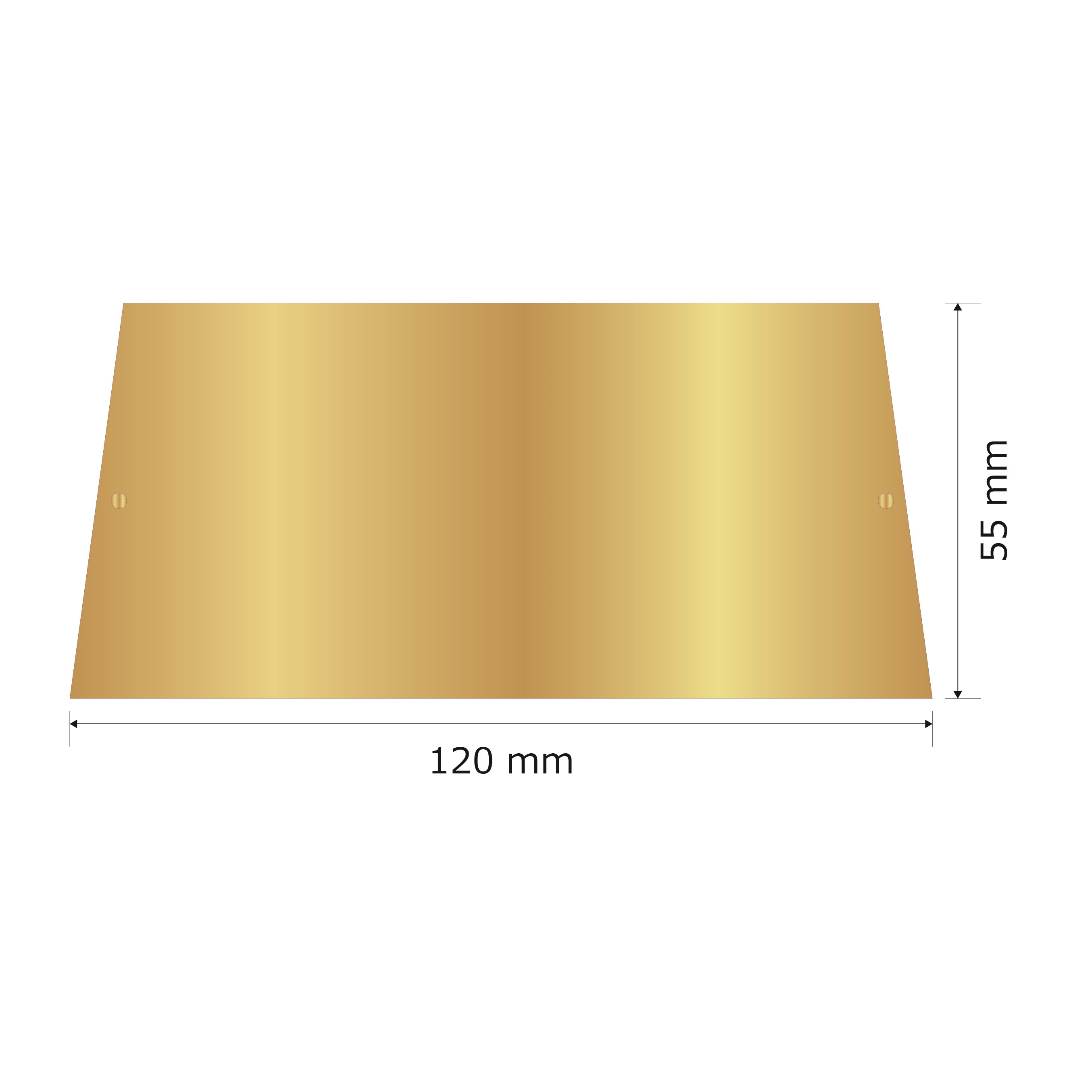 プレート単品（旧型番：Y-MGA55）【Y-MGH55】高さ：5.5cm　幅：10.5cm《営業日13時までのご注文で翌々営業日出荷》　[MGH 55]〈E〉