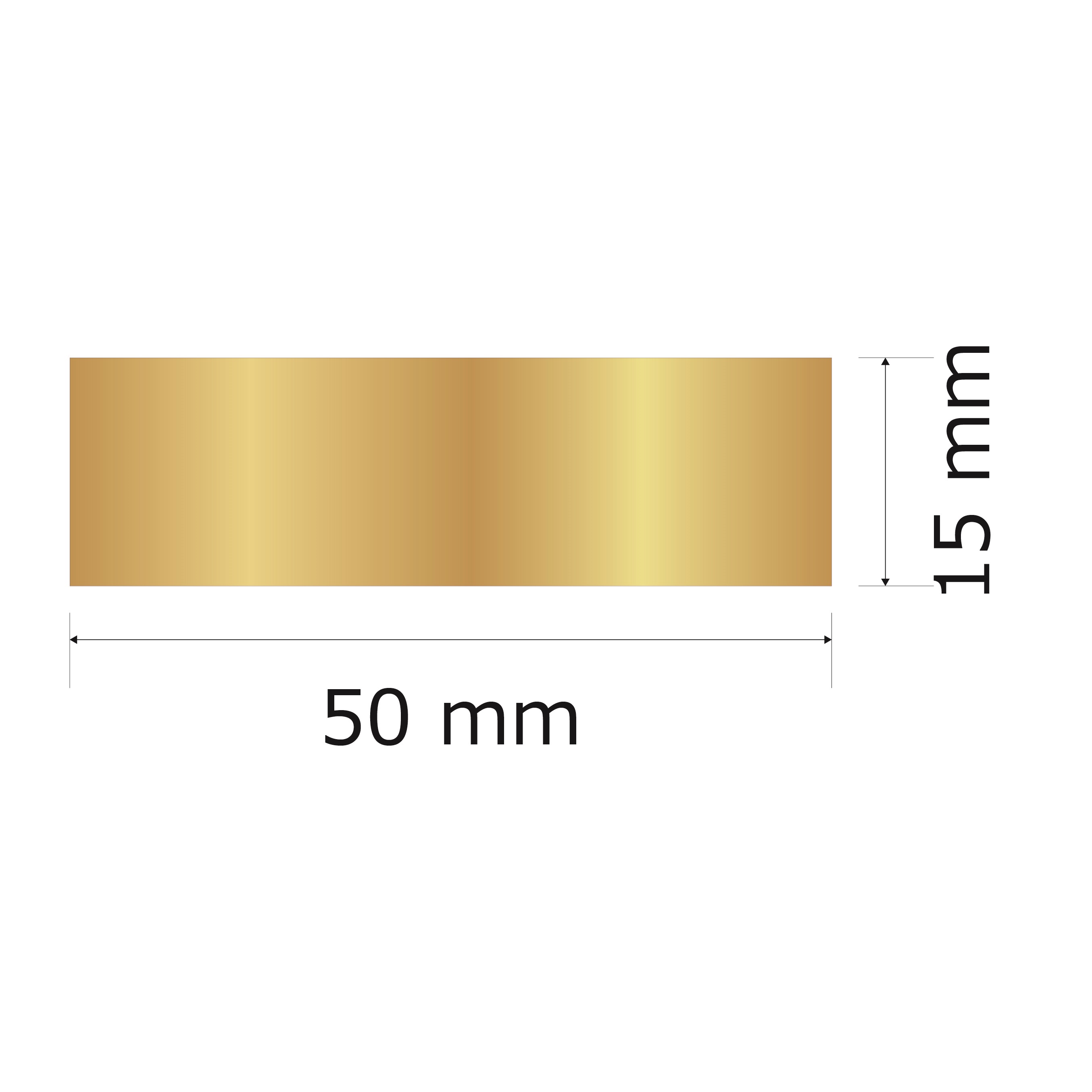 プレート単品（旧型番：Y-MGG20）【Y-MG20】高さ：1.5cm　幅：5.0cm《営業日13時までのご注文で翌々営業日出荷》　[MG 20]〈E〉