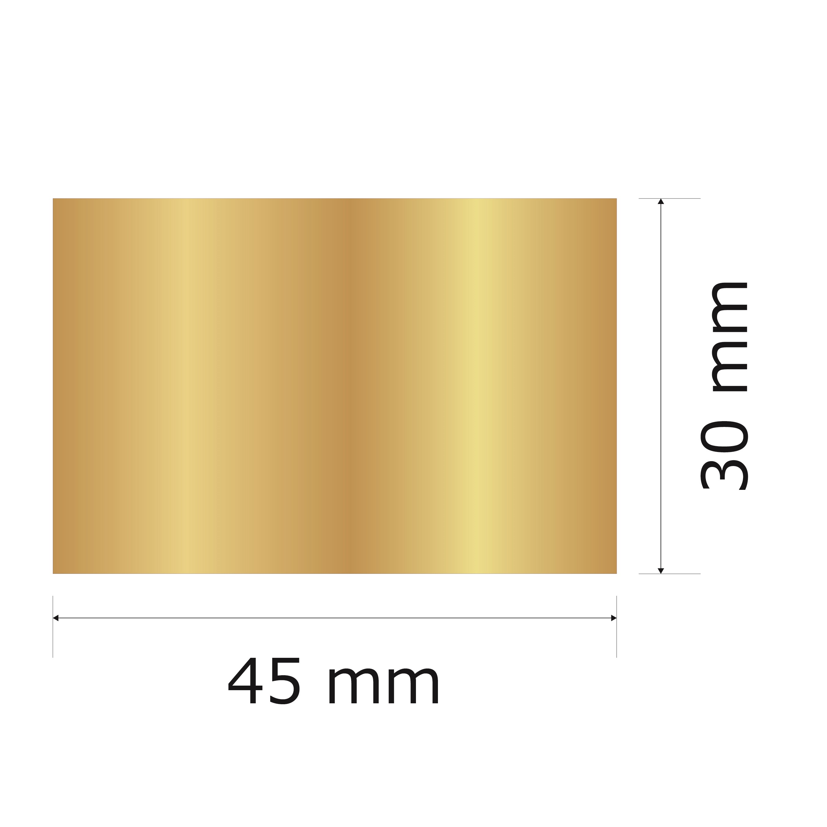 プレート単品（旧型番：Y-MGG22）【Y-MG22】高さ：3.0cm　幅：4.5cm《営業日13時までのご注文で翌々営業日出荷》　[MG 22]〈E〉
