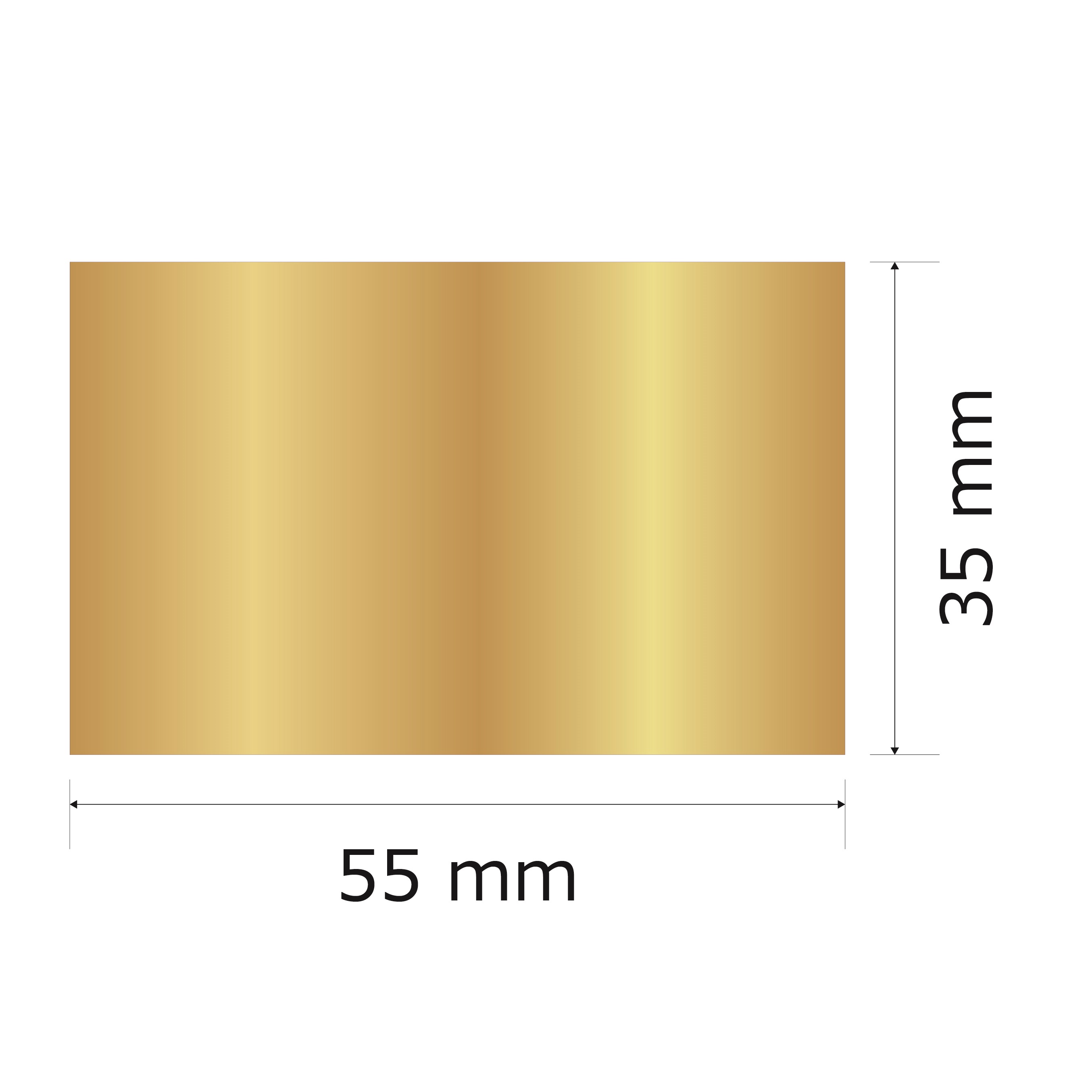 プレート単品（旧型番：Y-MGG23）【Y-MG23】高さ：3.5cm　幅：5.5cm《営業日13時までのご注文で翌々営業日出荷》　[MG 23]〈E〉