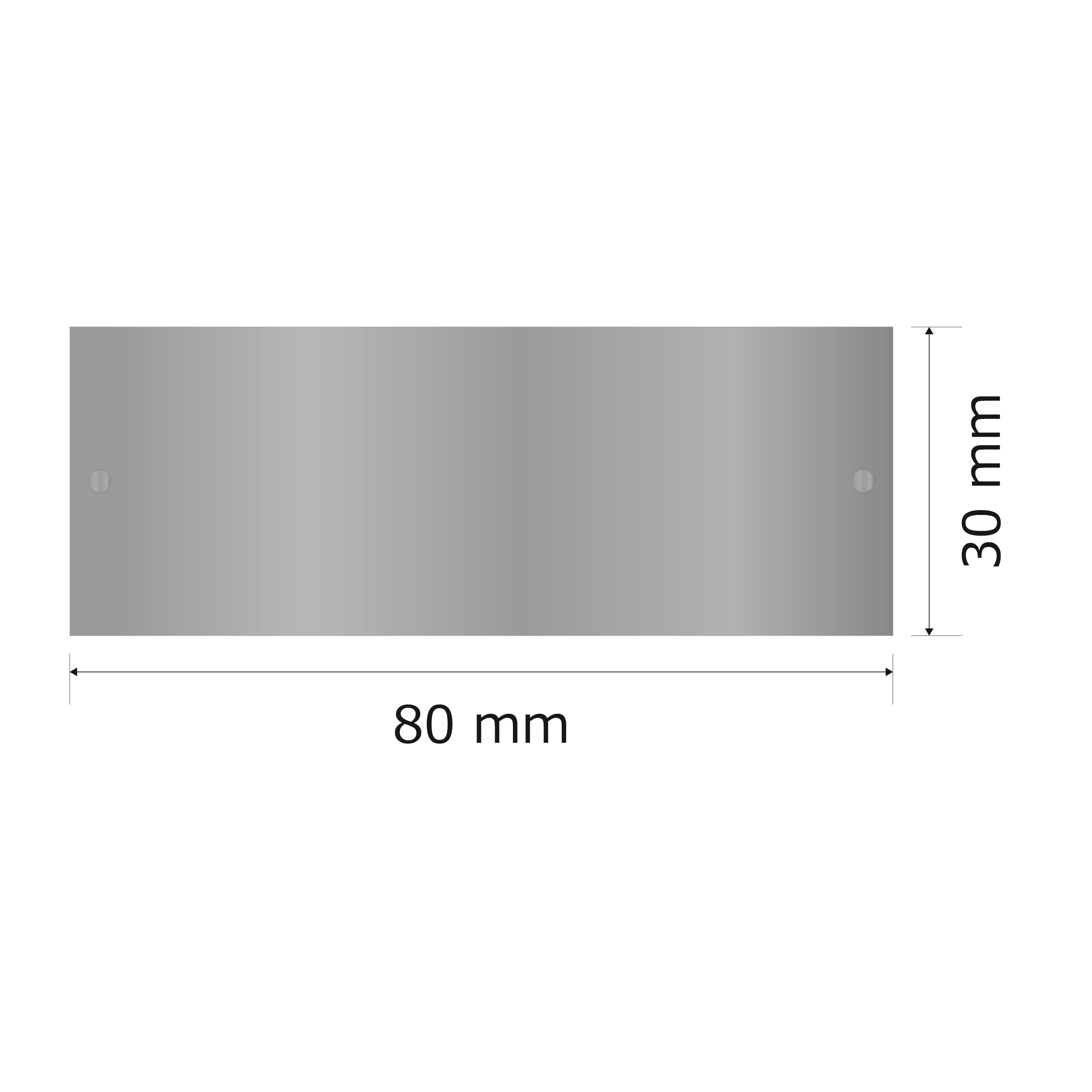 プレート単品（旧型番：Y-MSA81）【Y-MSH81】高さ：3.0cm　幅：8.0cm《営業日13時までのご注文で翌々営業日出荷》　[MSH 81]〈E〉