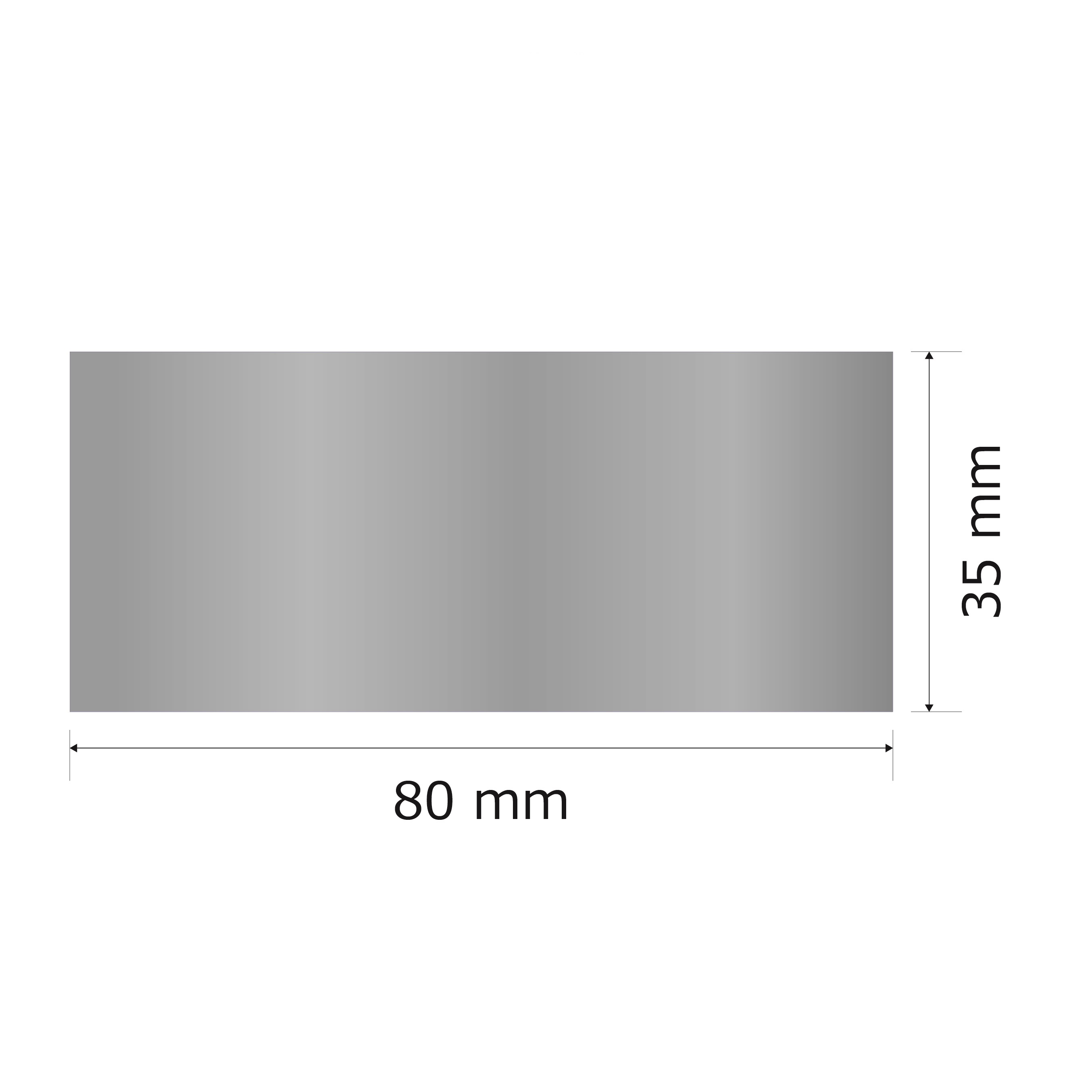プレート単品（旧型番：Y-MSS63）【Y-MS63】高さ：3.5cm　幅：8.0cm《営業日13時までのご注文で翌々営業日出荷》　[MS 63]〈E〉