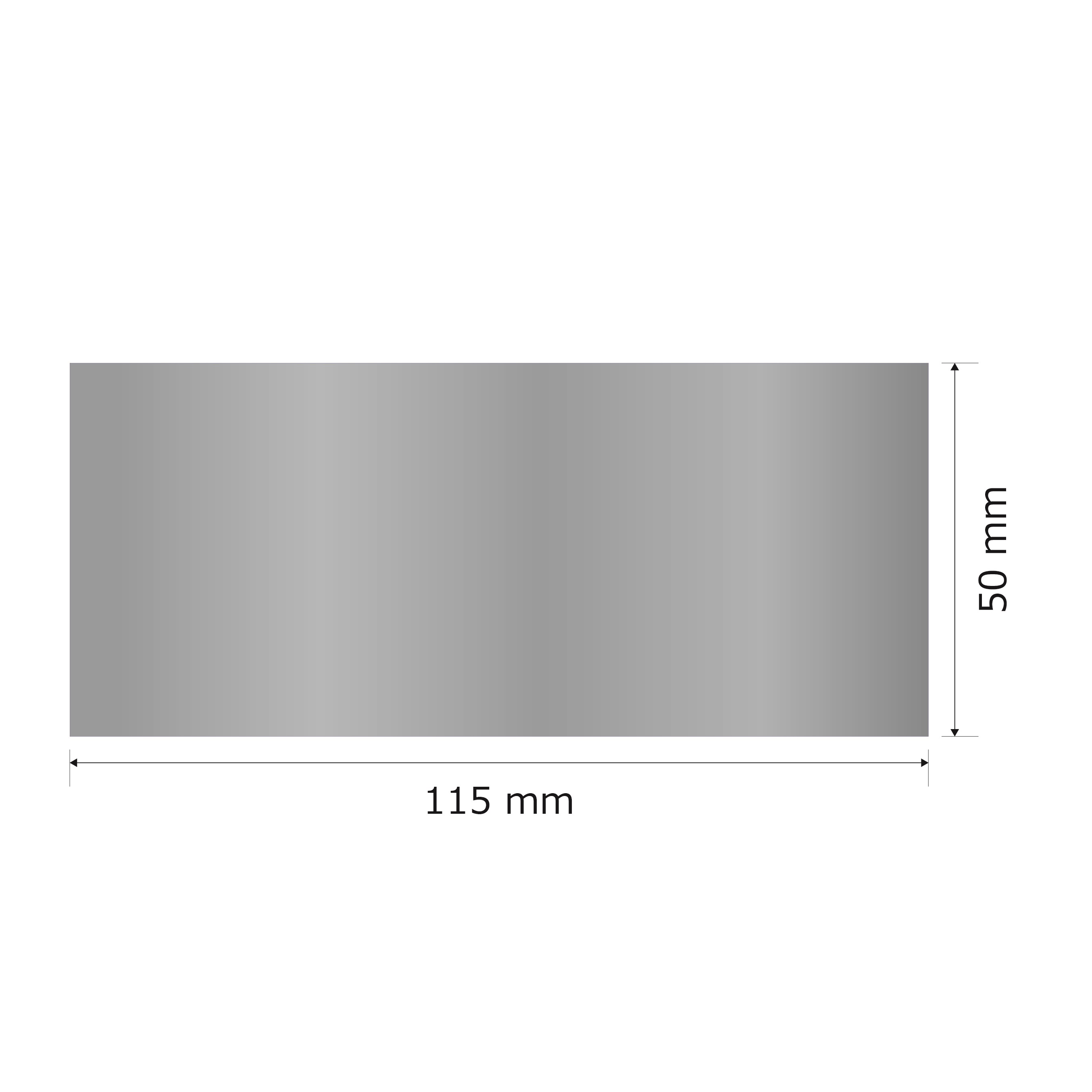 プレート単品（旧型番：Y-MSS65）【Y-MS65】高さ：5.0cm　幅：11.5cm《営業日13時までのご注文で翌々営業日出荷》　[MS 65]〈E〉