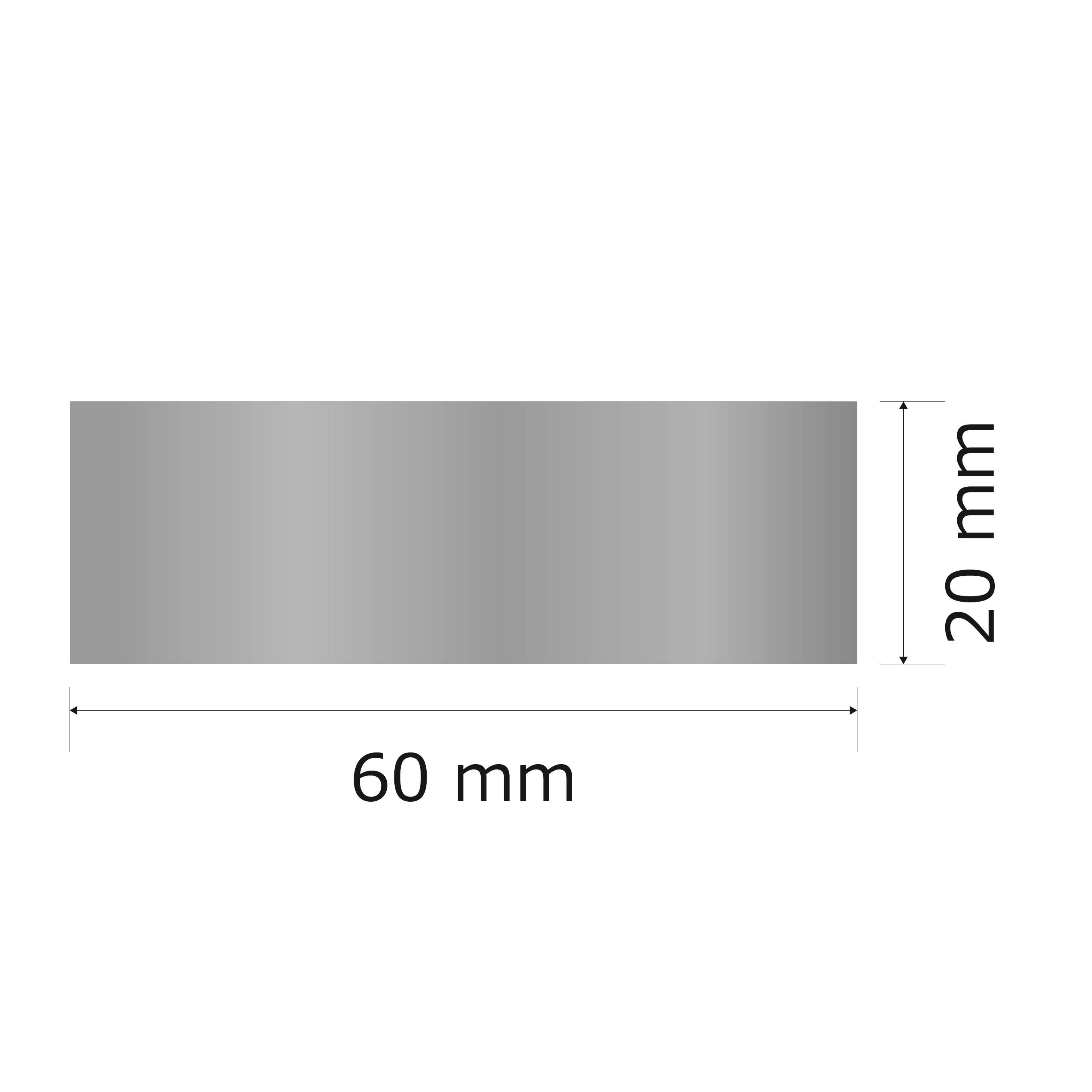 プレート単品（旧型番：Y-SOA8）【Y-SO8】高さ：2.0cm　幅：6.0cm《営業日13時までのご注文で翌々営業日出荷》　[SO 8]〈E〉