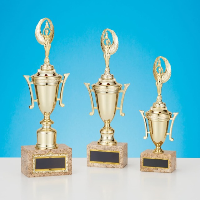 【非売品】マルティグラス　置き物　受賞者用トロフィー 3,630〜 目立つおしゃれな格安 赤色トロフィーTRZ-3371