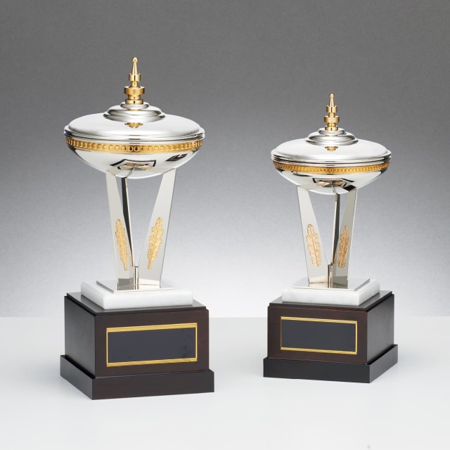 クリスタルトロフィー 本金箔+フルカラー印刷《XC-G-0193_Aサイズ》(高