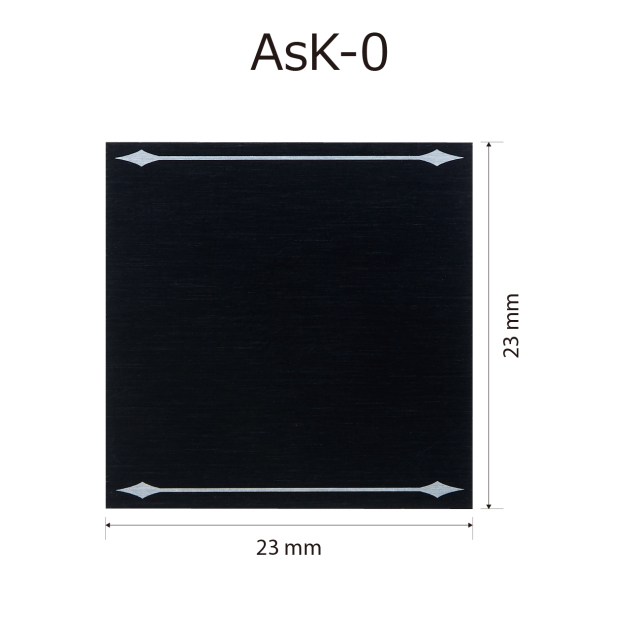 プレート単品【As-K-0】高さ：2.3cm　幅：2.3cm《営業日13時までのご注文で翌営業日出荷》　[K-0]〈L〉