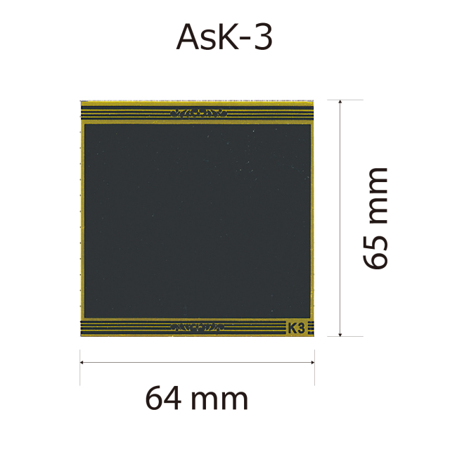 プレート単品【As-K-3】高さ：6.5cm　幅：6.4cm《営業日13時までのご注文で翌営業日出荷》　[K-3]〈L〉