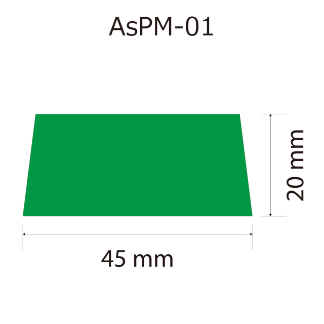 プレート単品【As-PM-01】高さ：2.0cm　幅：4.5cm《営業日13時までのご注文で翌営業日出荷》　[PM-01]〈E〉