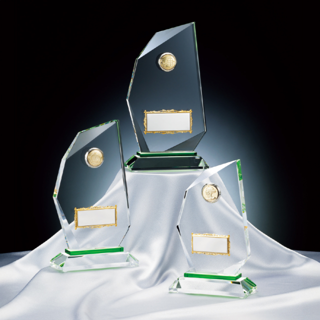 クリスタルトロフィー 3種類から選べる プレート仕様 CMV-393 Aサイズ