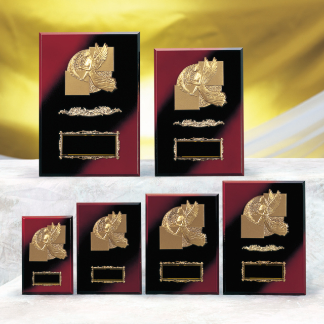 木製楯【K-K-5009_Fサイズ】高さ：18.0cm　幅：12.0cm《営業日13時までのご注文で翌営業日出荷》　[H-2]〈L〉