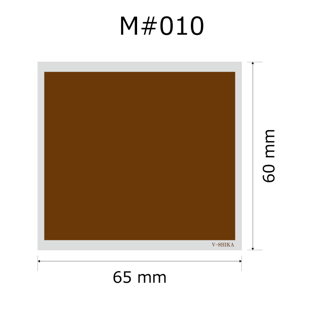 プレート単品【M-#010】高さ：6.0cm　幅：6.5cm《営業日13時までのご注文で翌々営業日出荷》　[#010]〈L〉