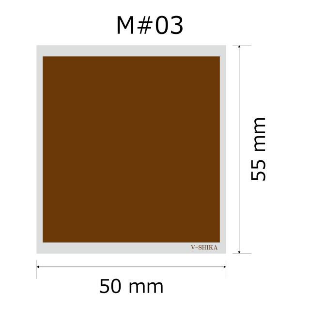 プレート単品【M-#03】高さ：5.5cm　幅：5.0cm《営業日13時までのご注文で翌々営業日出荷》　[#03]〈L〉