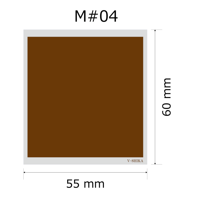 プレート単品【M-#04】高さ：6.0cm　幅：5.5cm《営業日13時までのご注文で翌々営業日出荷》　[#04]〈L〉