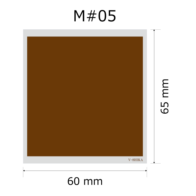 プレート単品【M-#05】高さ：6.5cm　幅：6.0cm《営業日13時までのご注文で翌々営業日出荷》　[#05]〈L〉