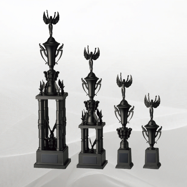 アートトロフィー 金属製 金銀銅 21種類の選べるカラーメダル付 VTX.3649