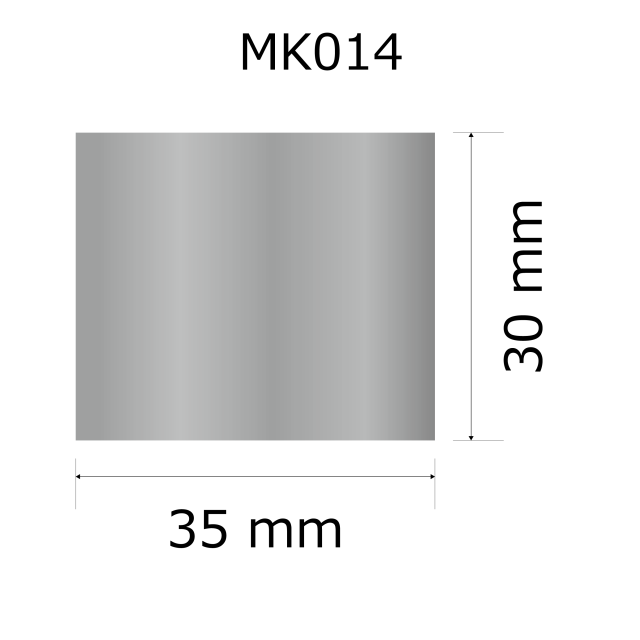 プレート単品【M-K014】高さ：3.0cm　幅：3.5cm《営業日13時までのご注文で翌々営業日出荷》　[K014]〈E〉