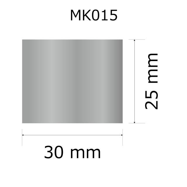 プレート単品【M-K015】高さ：2.5cm　幅：3.0cm《営業日13時までのご注文で翌々営業日出荷》　[K015]〈E〉