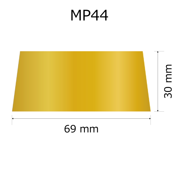 プレート単品【M-P44】高さ：3.0cm　幅：6.1cm《営業日13時までのご注文で翌々営業日出荷》　[P44]〈E〉