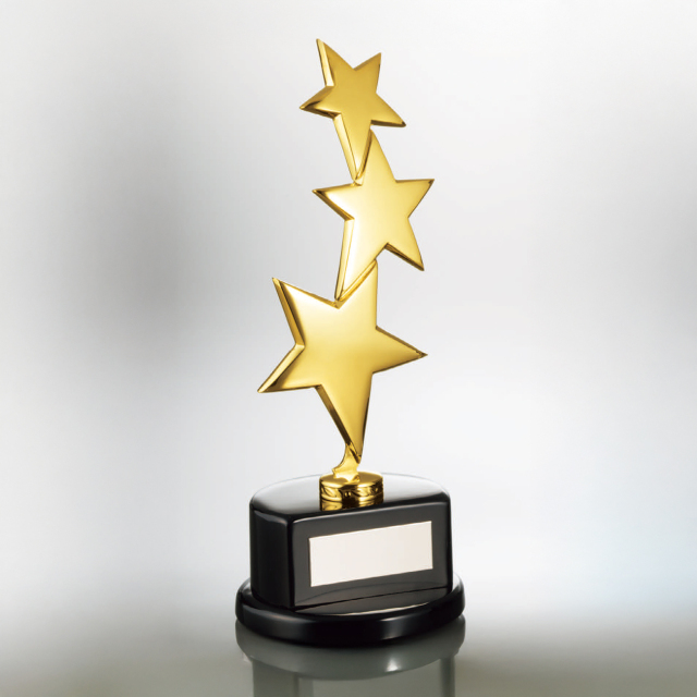 [ 新品　]トロフィー クリスタルトロフィー 本金箔+フルカラー印刷《XC-G-0192_A