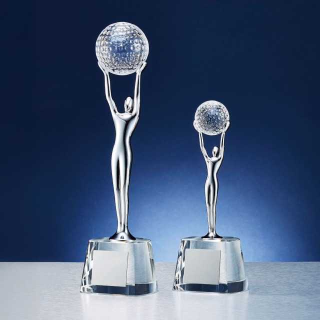 クリスタルトロフィー ゴルフ BW-2196 Aサイズ