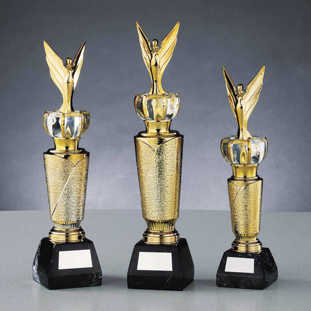 アートトロフィー　女神【Y-BR-4691_Cサイズ】高さ：29.5cm　幅：6.8cm《営業日13時までのご注文で翌営業日出荷》　[BS 6]〈E〉