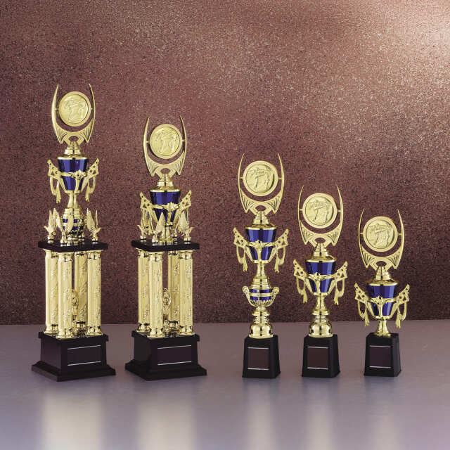 タワー型トロフィー　樹脂製　種目選べる【Y-TRZ-4328_Eサイズ】高さ：32.0cm《営業日13時までのご注文で翌営業日出荷》　[#16]〈L〉