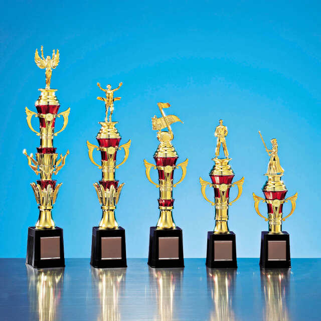 タワー型トロフィー　樹脂製　種目選べる【Y-TRZ-4351_Eサイズ】高さ：29.0cm《営業日13時までのご注文で翌営業日出荷》　[#16]〈L〉