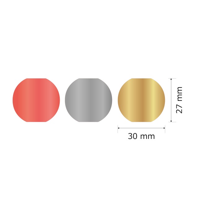 プレート単品（旧型番：Y-27x30）【Y-27x30】高さ：2.7cm　幅：3.0cm《営業日13時までのご注文で翌々営業日出荷》　[27x30]〈L〉