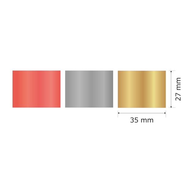 プレート単品（旧型番：Y-27x35）【Y-27x35】高さ：2.7cm　幅：3.5cm《営業日13時までのご注文で翌々営業日出荷》　[27x35]〈L〉