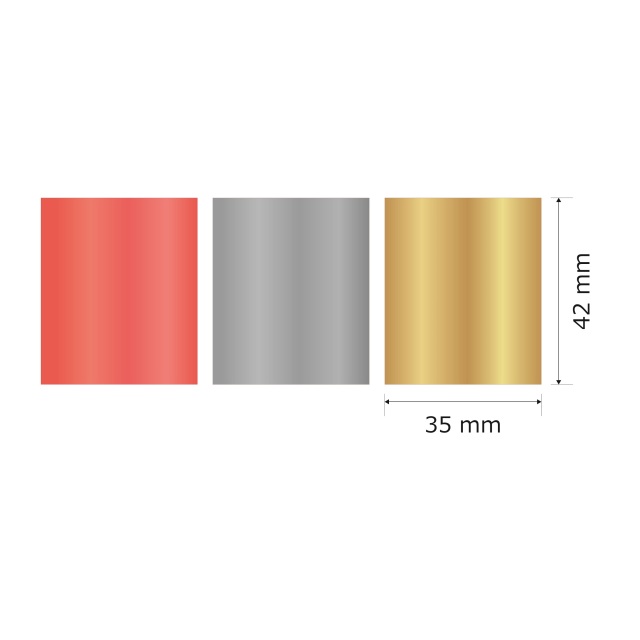 プレート単品（旧型番：Y-42x35）【Y-42x35】高さ：4.2cm　幅：3.5cm《営業日13時までのご注文で翌々営業日出荷》　[42x35]〈L〉