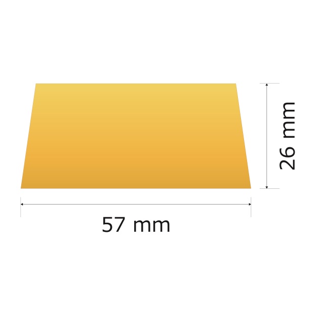 プレート単品（旧型番：Y-AGA3）【Y-AG3】高さ：2.6cm　幅：4.9cm《営業日13時までのご注文で翌々営業日出荷》　[AG 3]〈L〉