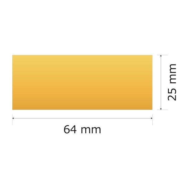 プレート単品（旧型番：Y-AGA6）【Y-AG6】高さ：2.5cm　幅：6.4cm《営業日13時までのご注文で翌々営業日出荷》　[AG 6]〈L〉