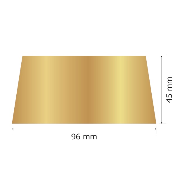 プレート単品（旧型番：Y-BGG1）【Y-BG1】高さ：4.5cm　幅：8.2cm《営業日13時までのご注文で翌々営業日出荷》　[BG 1]〈E〉
