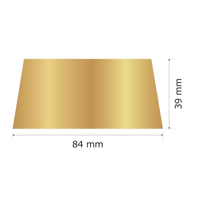 プレート単品（旧型番：Y-BGG2）【Y-BG2】高さ：3.9cm　幅：7.1cm《営業日13時までのご注文で翌々営業日出荷》　[BG 2]〈E〉