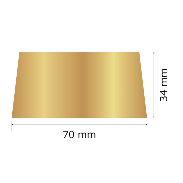 プレート単品（旧型番：Y-BGG3）【Y-BG3】高さ：3.4cm　幅：6.2cm《営業日13時までのご注文で翌々営業日出荷》　[BG 3]〈E〉