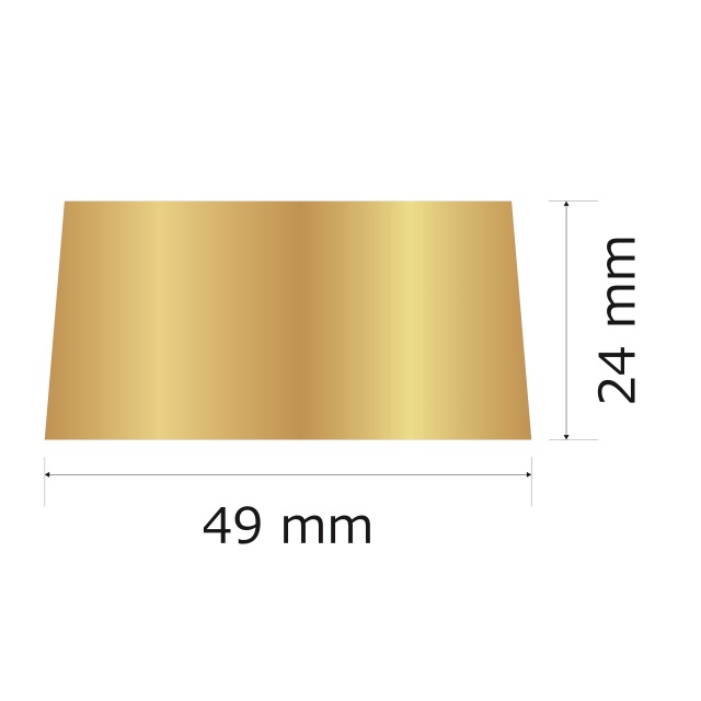 プレート単品（旧型番：Y-BGG5）【Y-BG5】高さ：2.4cm　幅：4.5cm《営業日13時までのご注文で翌々営業日出荷》　[BG 5]〈E〉