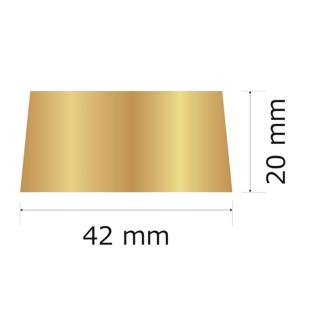 プレート単品（旧型番：Y-BGG6）【Y-BG6】高さ：2.0cm　幅：3.8cm《営業日13時までのご注文で翌々営業日出荷》　[BG 6]〈E〉