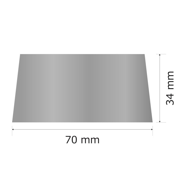 プレート単品（旧型番：Y-BSS3）【Y-BS3】高さ：3.4cm　幅：6.2cm《営業日13時までのご注文で翌々営業日出荷》　[BS 3]〈E〉