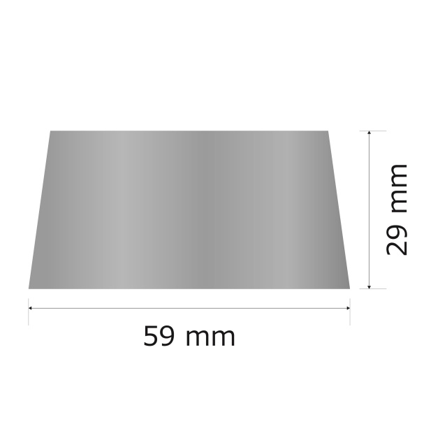 プレート単品（旧型番：Y-BSS4）【Y-BS4】高さ：2.9cm　幅：5.1cm《営業日13時までのご注文で翌々営業日出荷》　[BS 4]〈E〉