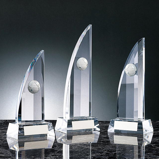 クリスタルトロフィー 地球付 YC-4915 Cサイズ