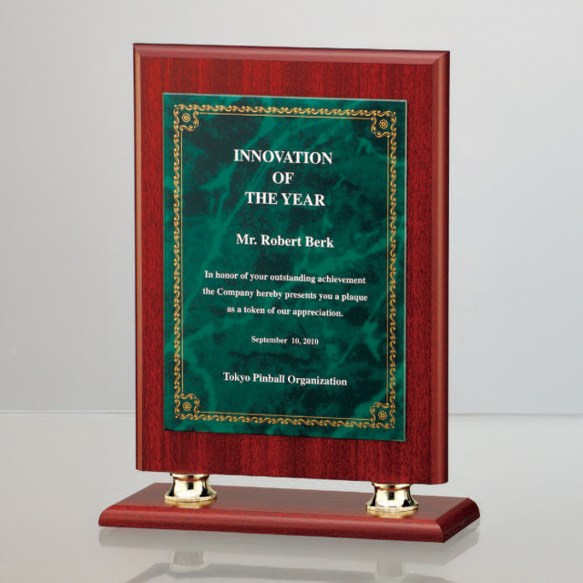 トロフィー制作｜幾何デザイン 木製×アクリル｜受賞記念・展示用 帆型アクリルトロフィー セイル ゴールド【オリジナルデザイン無料】