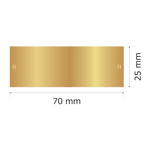 プレート単品（旧型番：Y-MGA41）【Y-MGH41】高さ：2.5cm　幅：7.0cm《営業日13時までのご注文で翌々営業日出荷》　[MGH 41]〈E〉