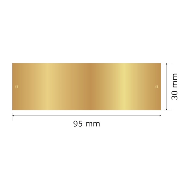 プレート単品（旧型番：Y-MGA43）【Y-MGH43】高さ：3.0cm　幅：9.5cm《営業日13時までのご注文で翌々営業日出荷》　[MGH 43]〈E〉